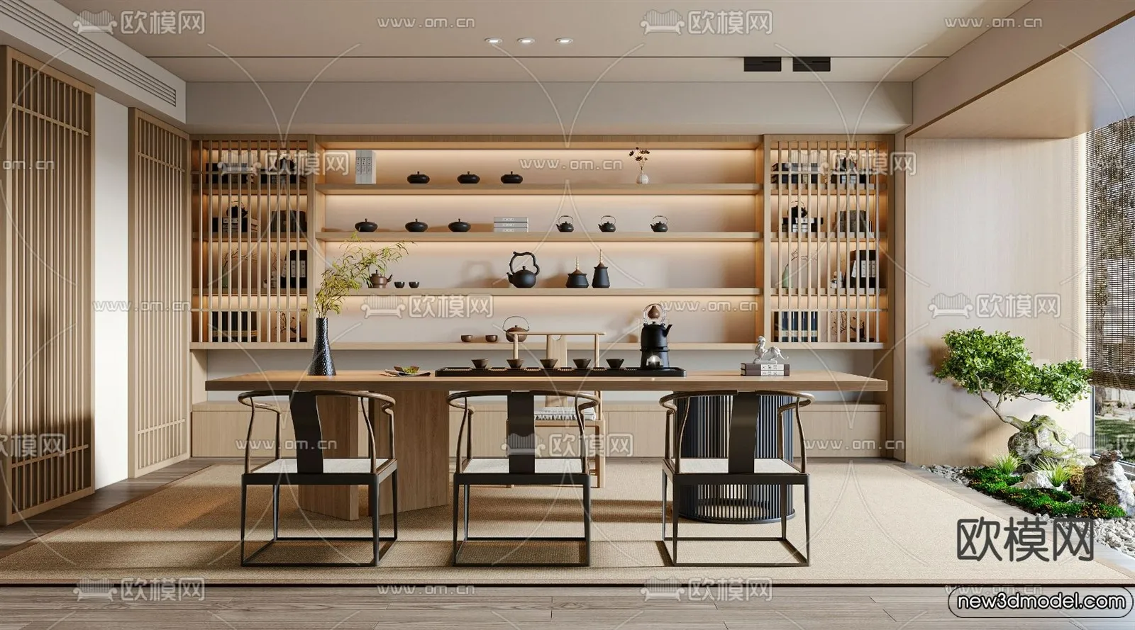 Tearoom - 3D Models - 3D Interior Scenes - 032