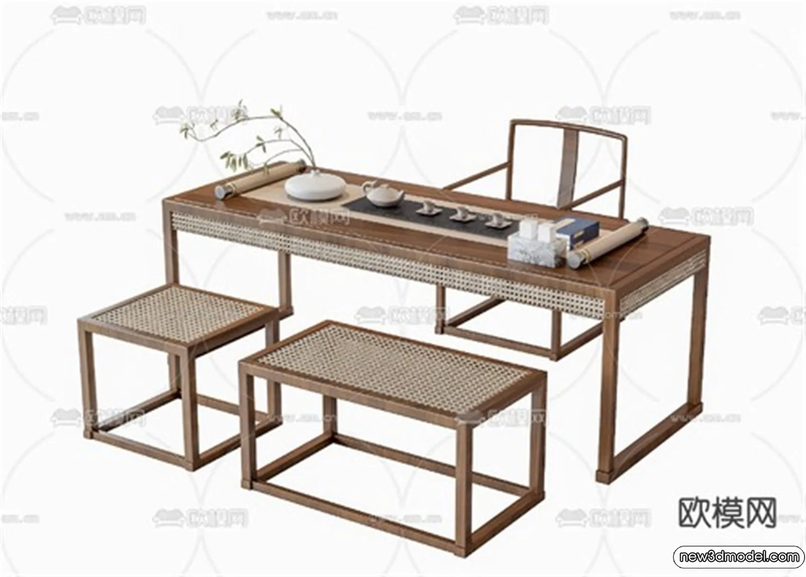 Tearoom - 3D Models - 3D Interior Scenes - 034