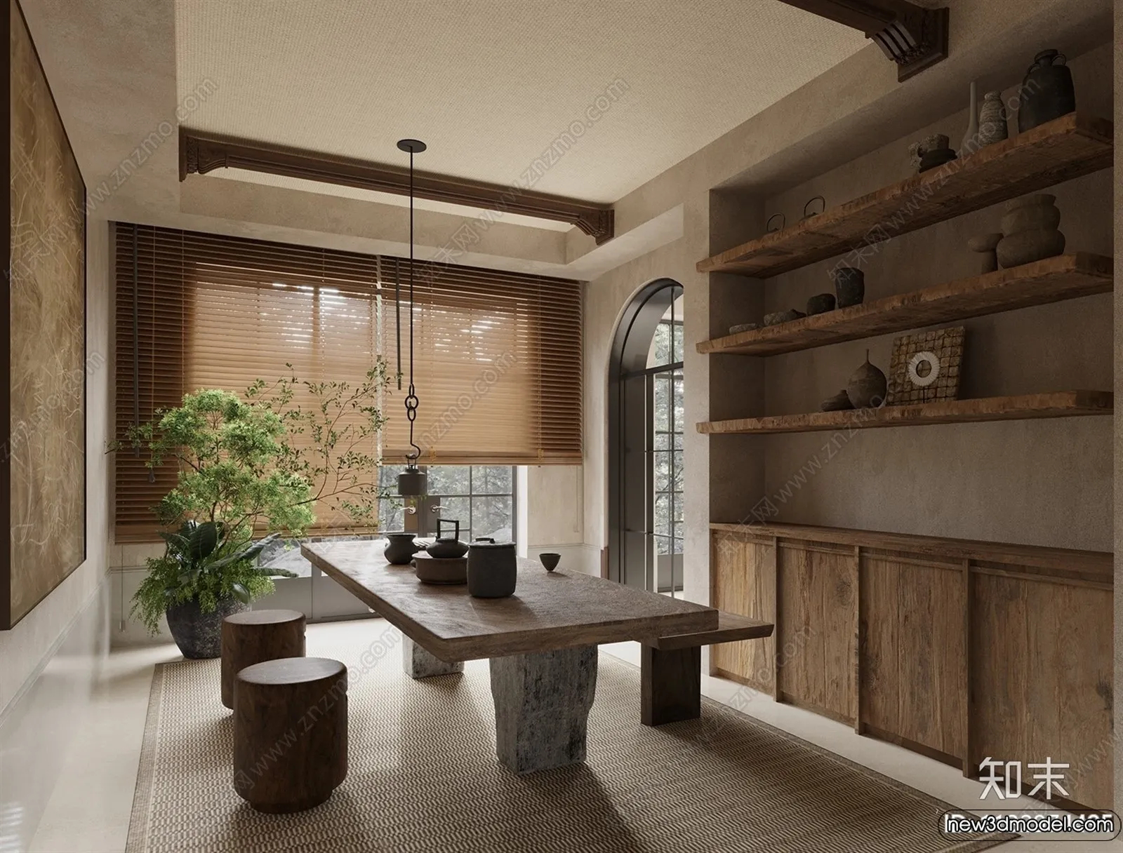 Tearoom - 3D Models - 3D Interior Scenes - 036