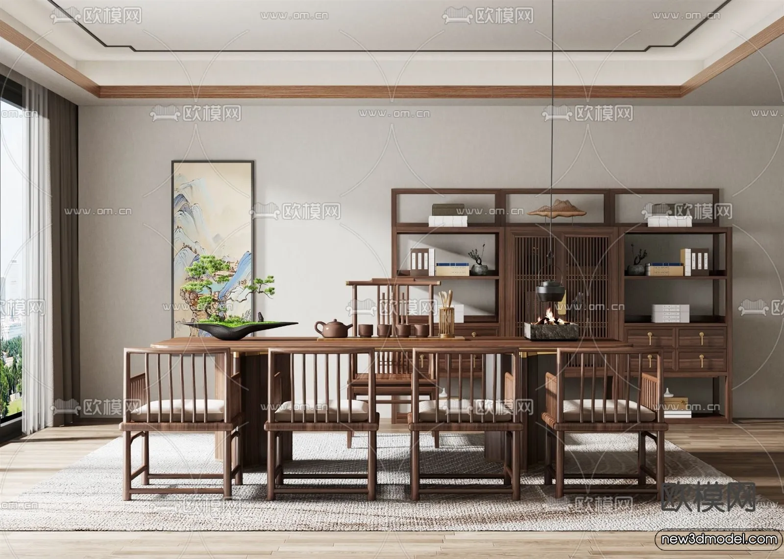 Tearoom - 3D Models - 3D Interior Scenes - 037