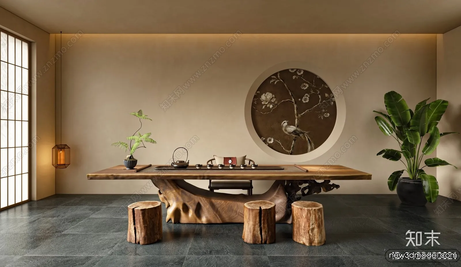 Tearoom - 3D Models - 3D Interior Scenes - 038