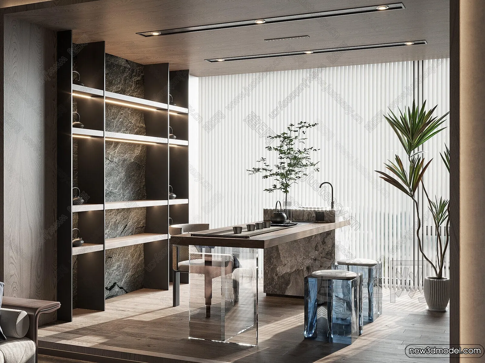 Tearoom - 3D Models - 3D Interior Scenes - 040