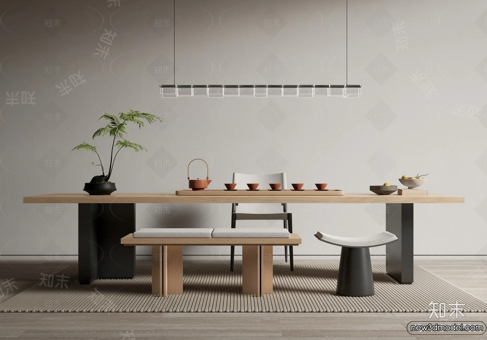 Tearoom - 3D Models - 3D Interior Scenes - 044