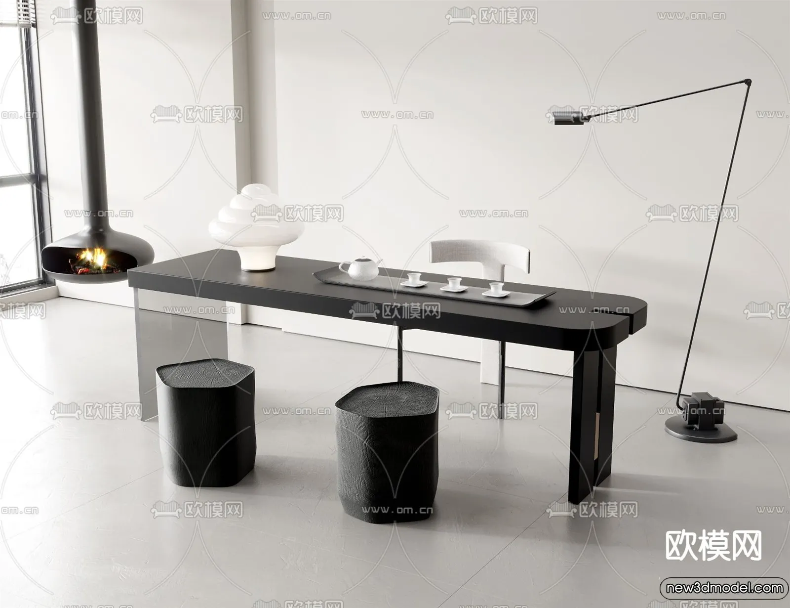 Tearoom - 3D Models - 3D Interior Scenes - 047