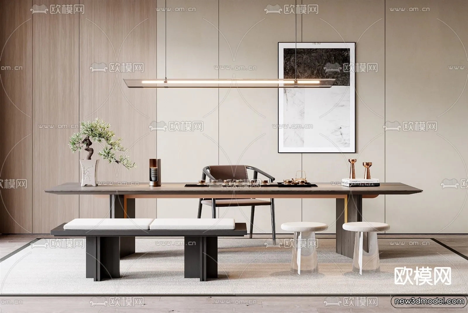 Tearoom - 3D Models - 3D Interior Scenes - 048