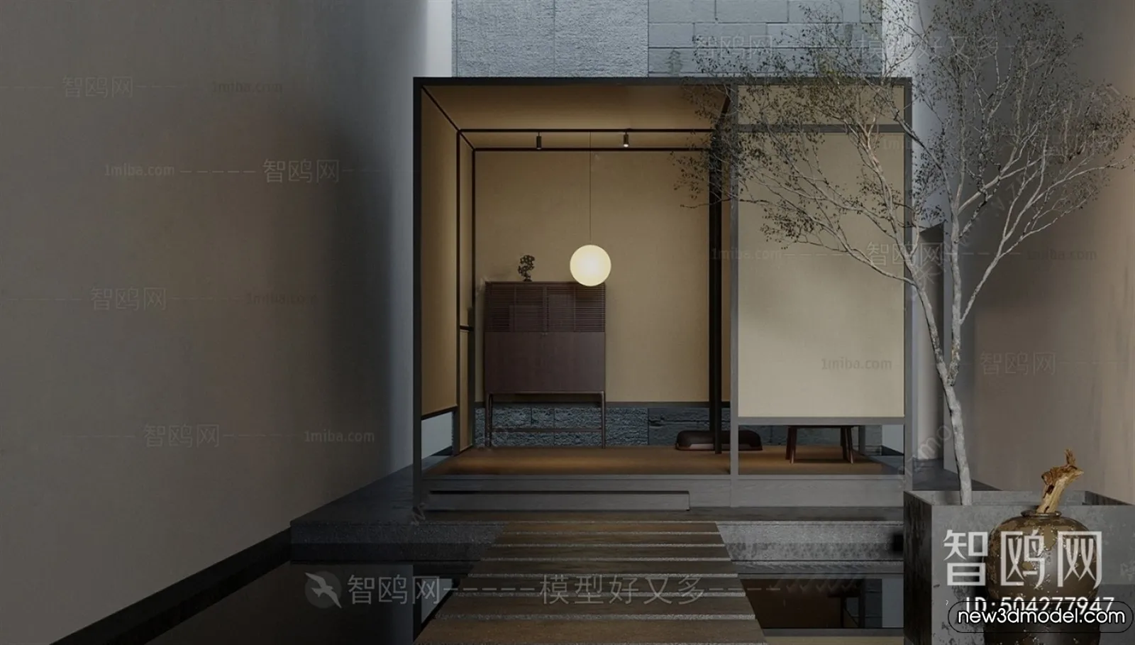 Tearoom - 3D Models - 3D Interior Scenes - 051