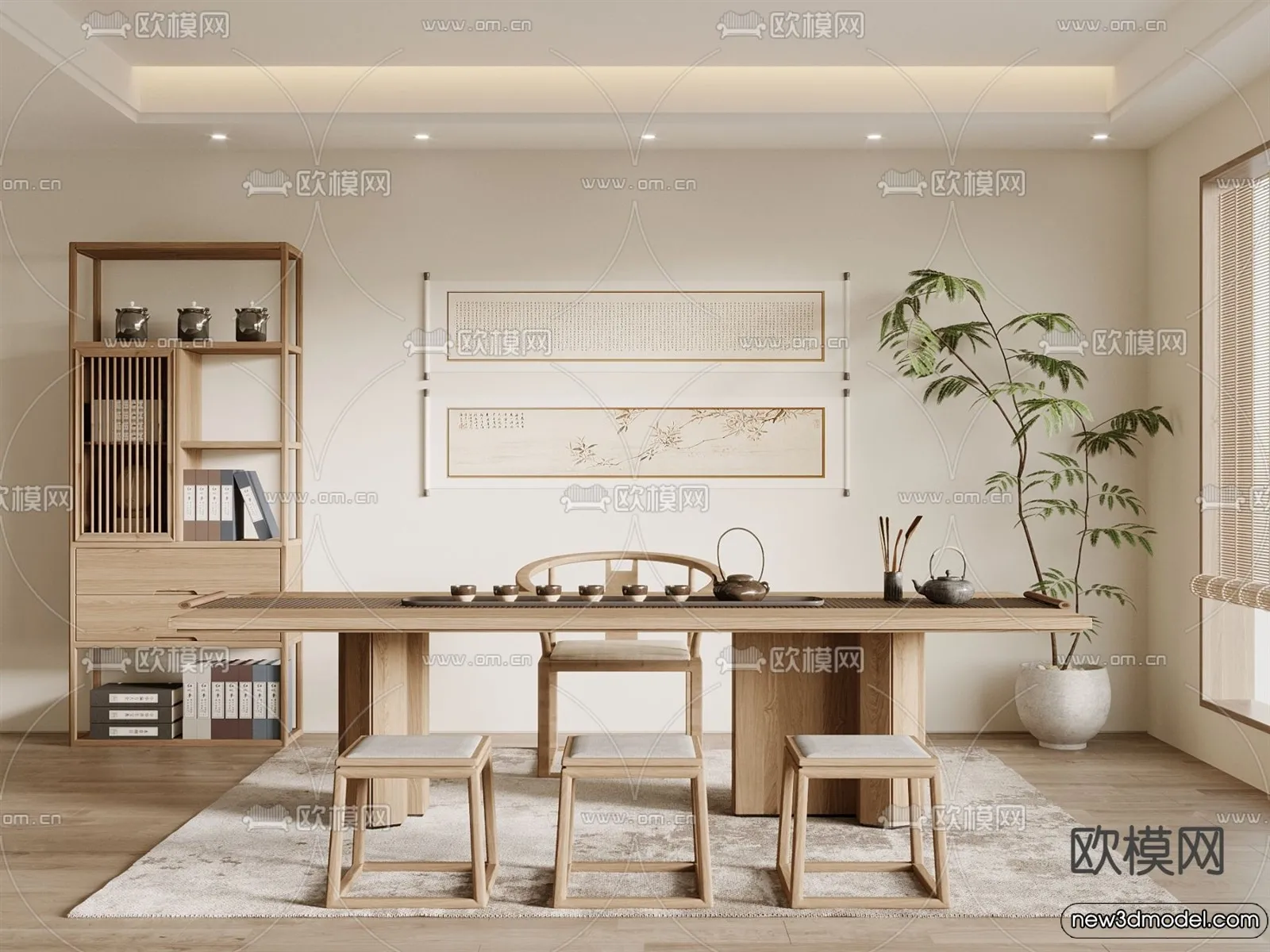 Tearoom - 3D Models - 3D Interior Scenes - 052