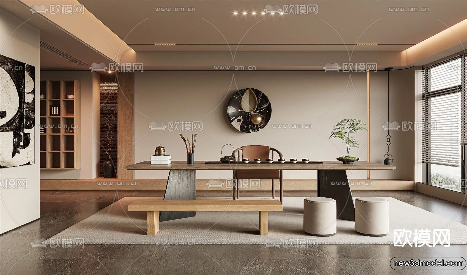 Tearoom - 3D Models - 3D Interior Scenes - 057