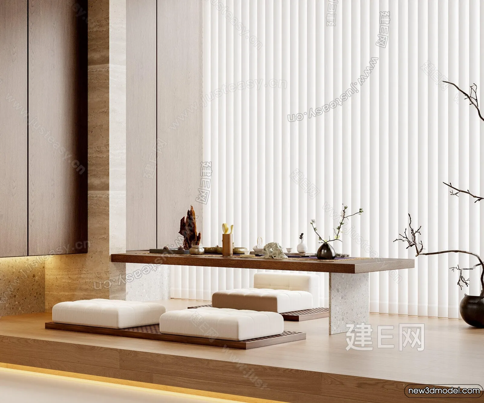 Tearoom - 3D Models - 3D Interior Scenes - 059