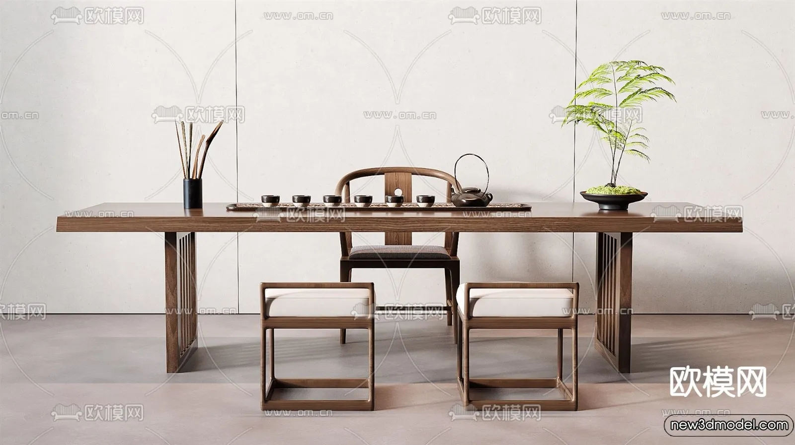 Tearoom - 3D Models - 3D Interior Scenes - 068