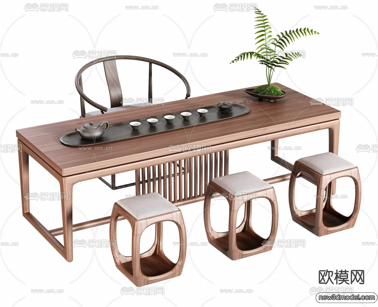 Tearoom - 3D Models - 3D Interior Scenes - 069