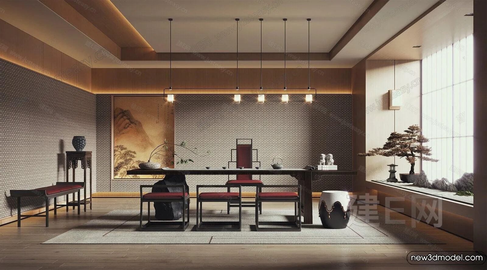 Tearoom - 3D Models - 3D Interior Scenes - 074