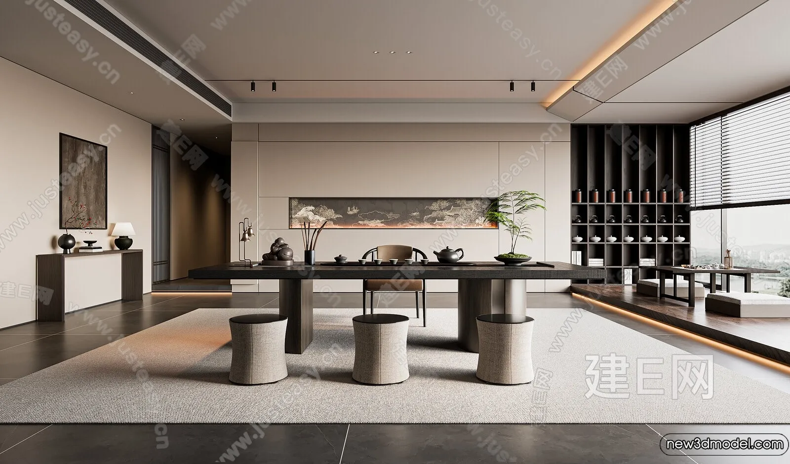 Tearoom - 3D Models - 3D Interior Scenes - 077