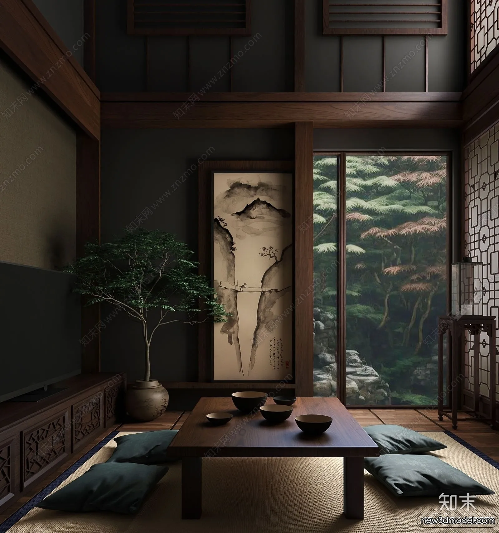 Tearoom - 3D Models - 3D Interior Scenes - 078