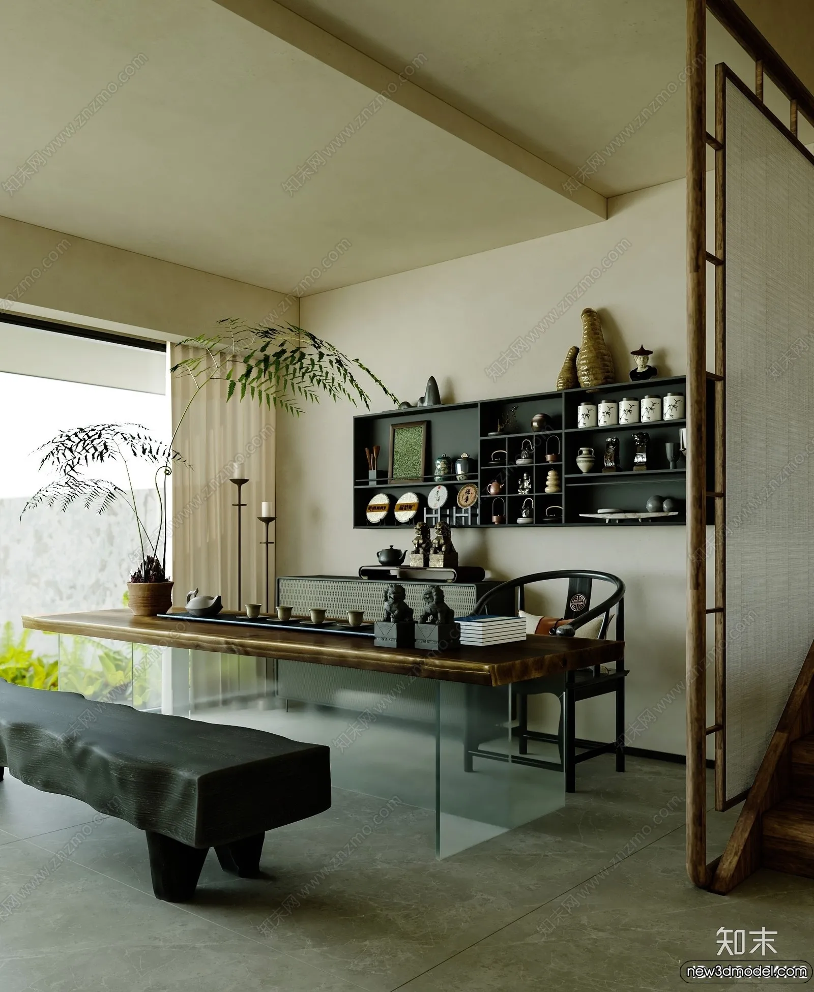 Tearoom - 3D Models - 3D Interior Scenes - 079