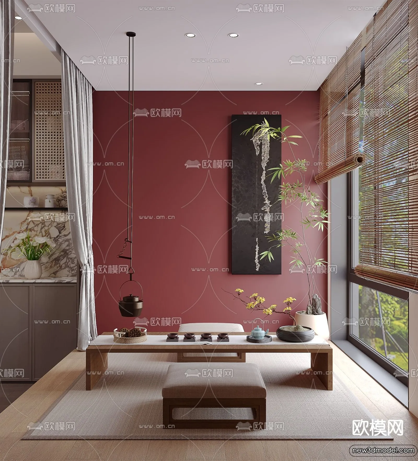 Tearoom - 3D Models - 3D Interior Scenes - 080