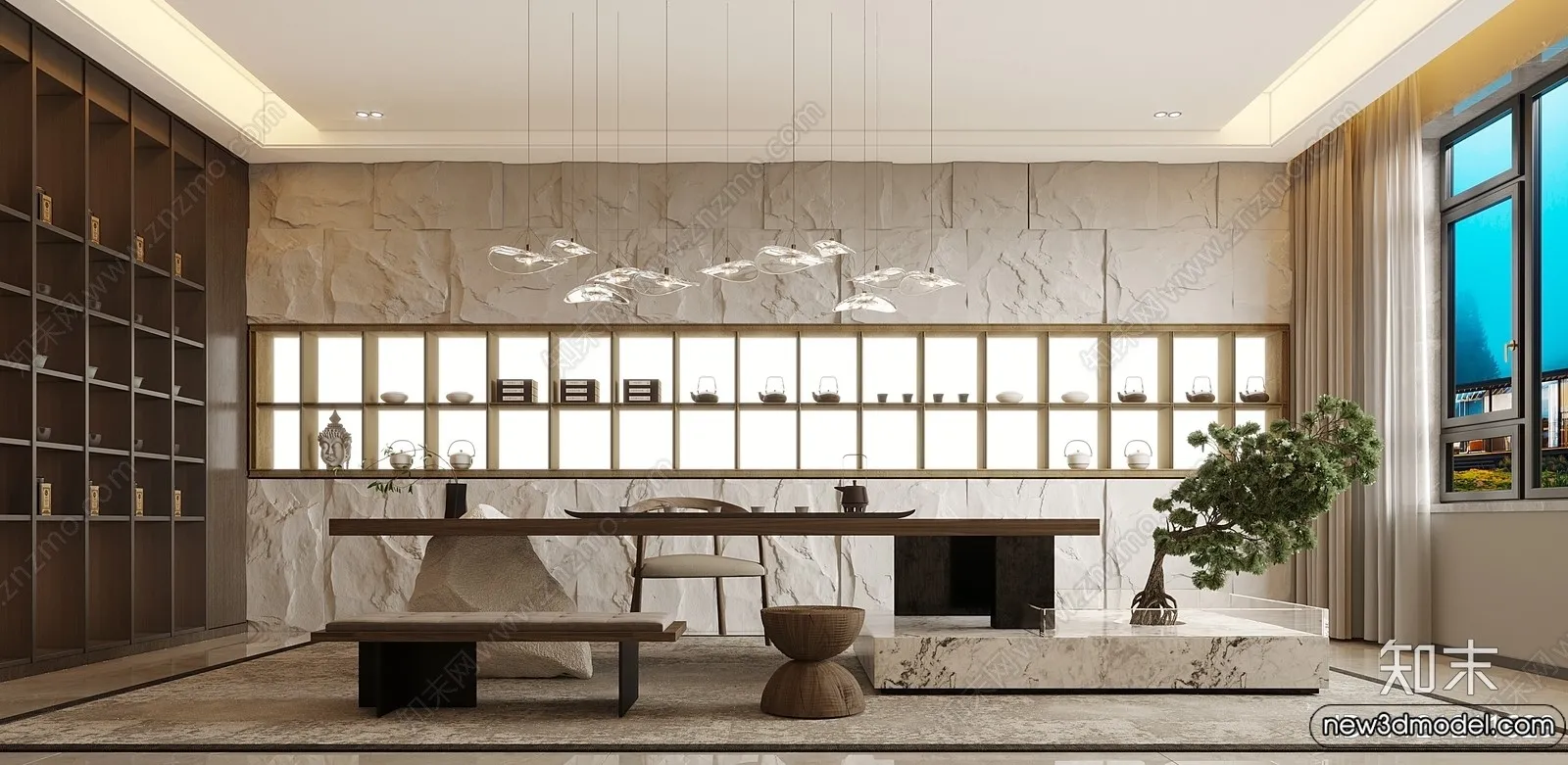 Tearoom - 3D Models - 3D Interior Scenes - 081