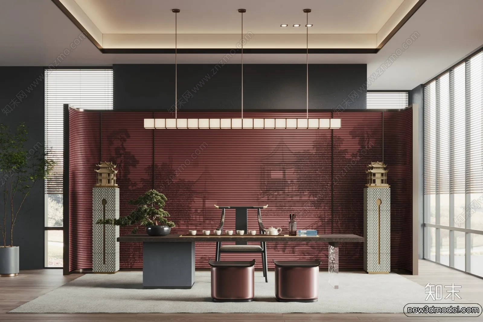 Tearoom - 3D Models - 3D Interior Scenes - 082