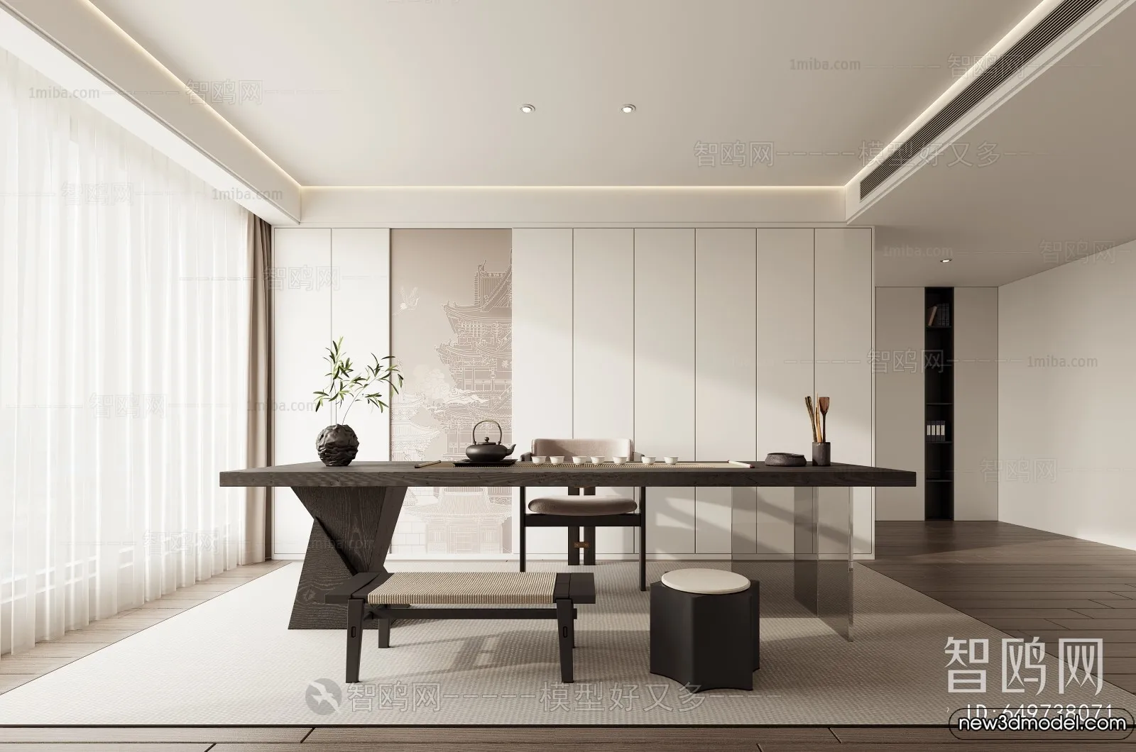 Tearoom - 3D Models - 3D Interior Scenes - 083