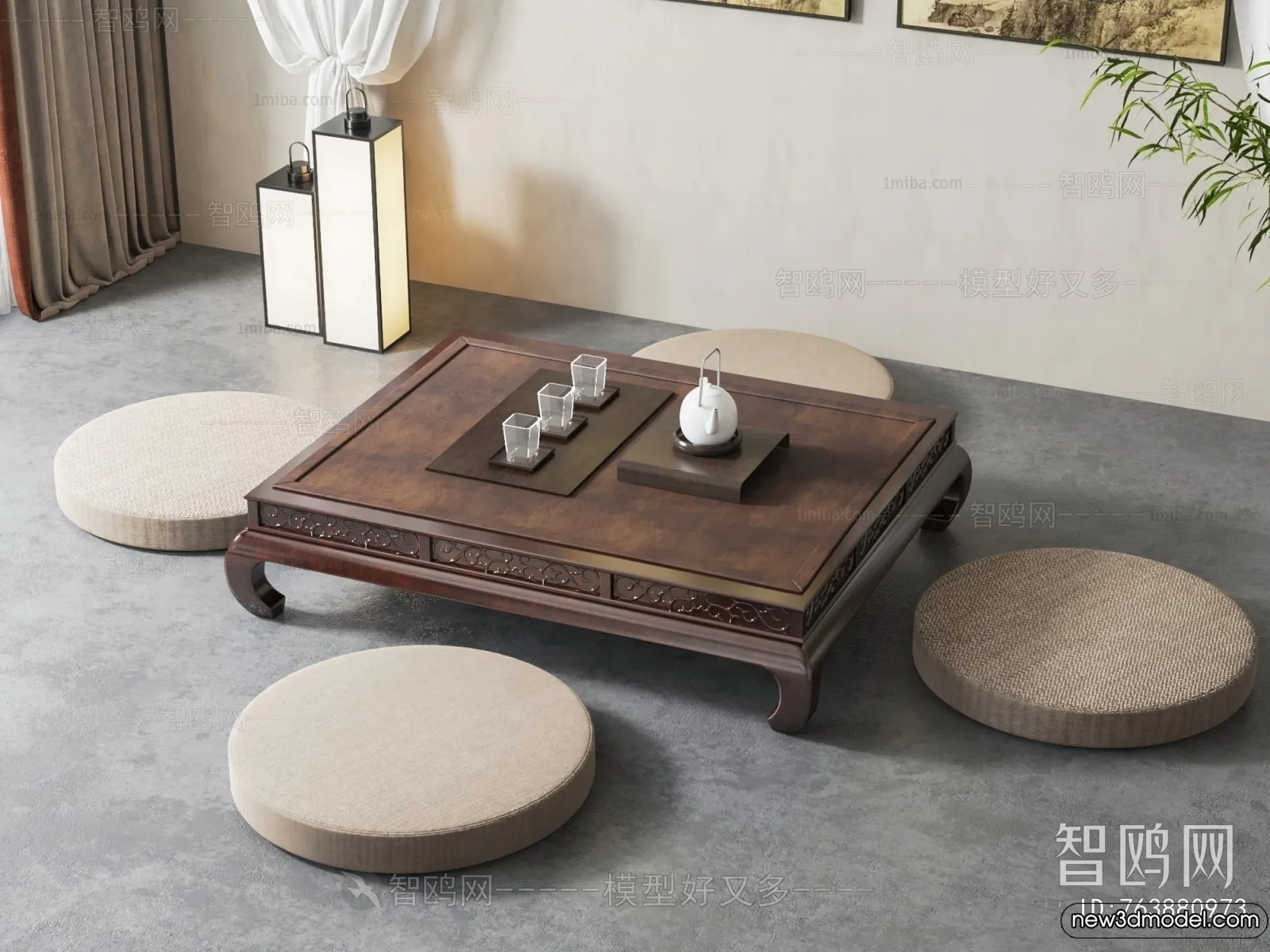 Tearoom - 3D Models - 3D Interior Scenes - 086