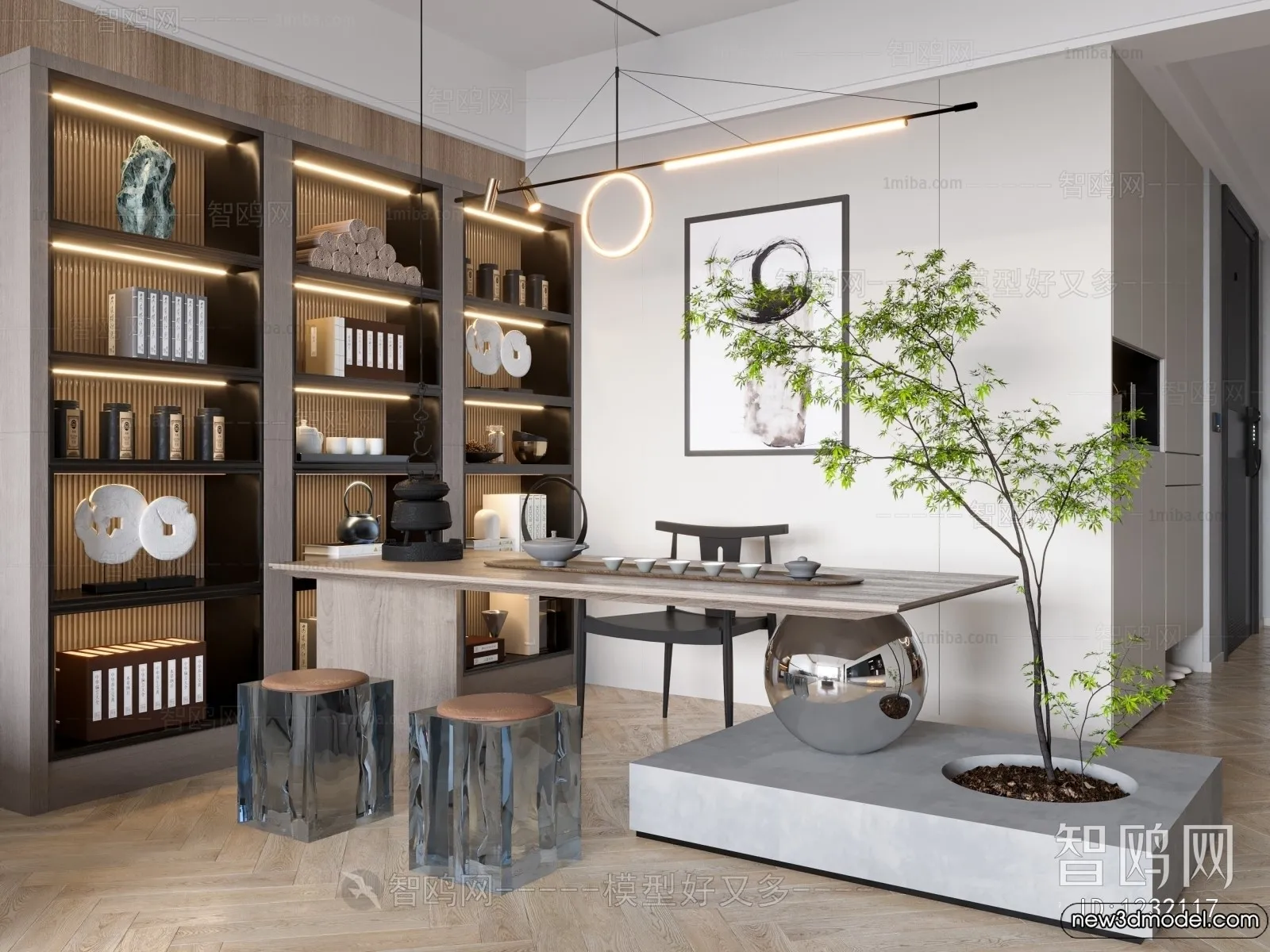 Tearoom - 3D Models - 3D Interior Scenes - 087