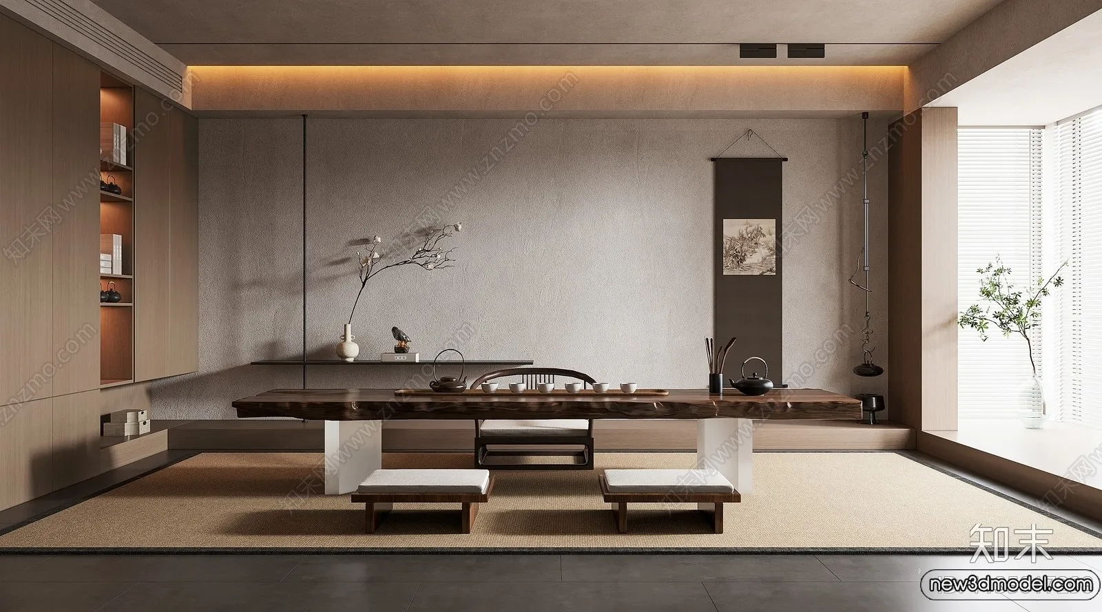 Tearoom - 3D Models - 3D Interior Scenes - 089