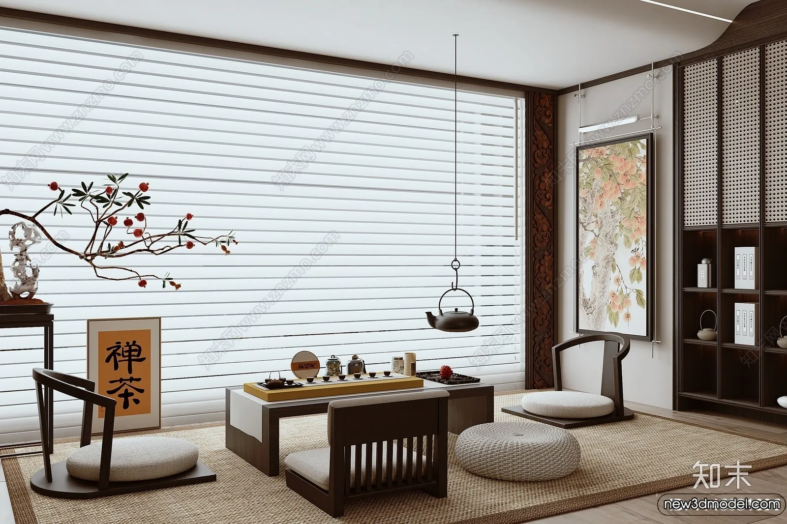 Tearoom - 3D Models - 3D Interior Scenes - 093