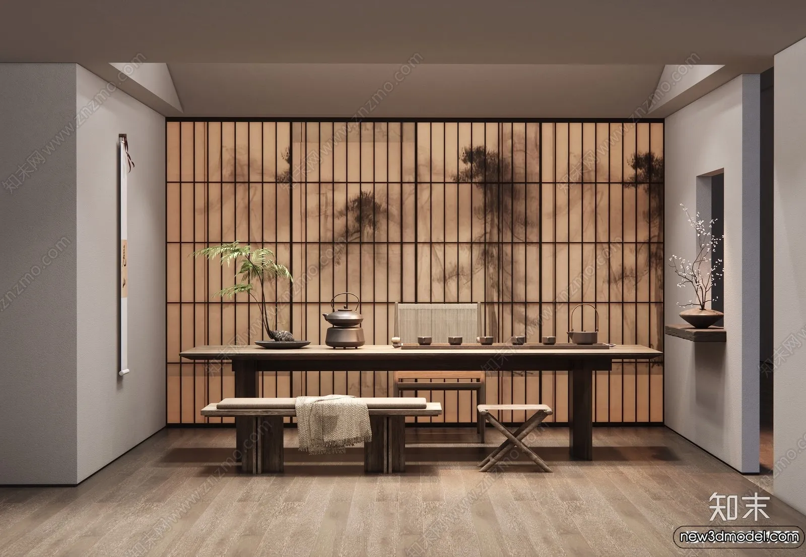 Tearoom - 3D Models - 3D Interior Scenes - 098