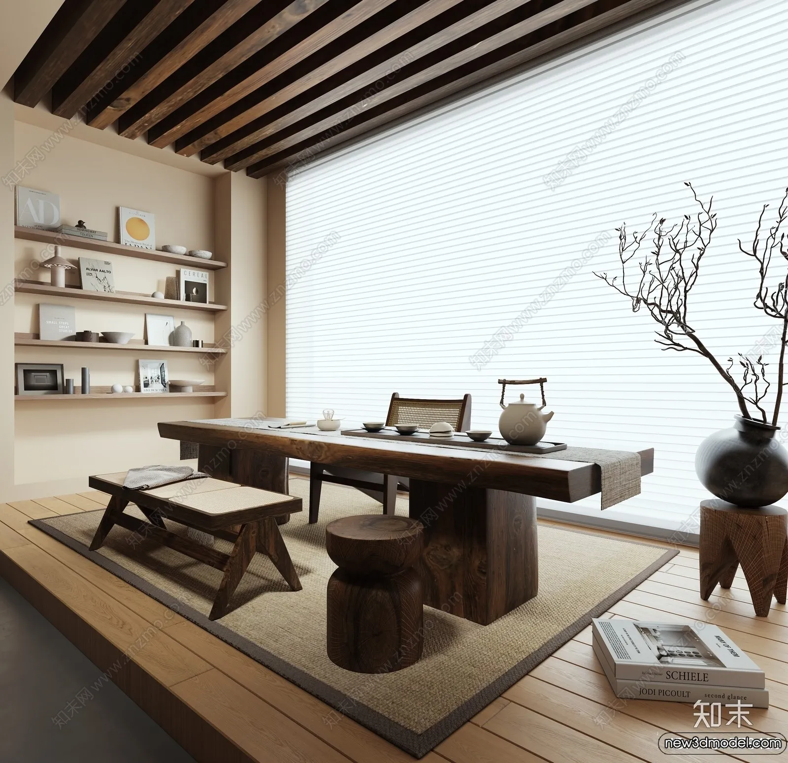 Tearoom - 3D Models - 3D Interior Scenes - 101