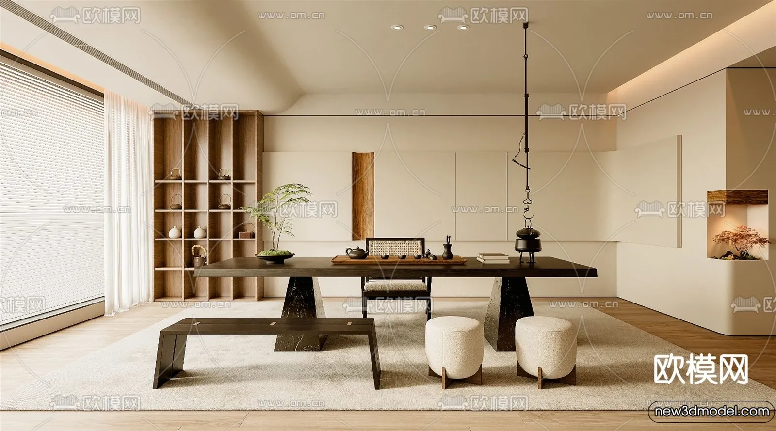 Tearoom - 3D Models - 3D Interior Scenes - 107