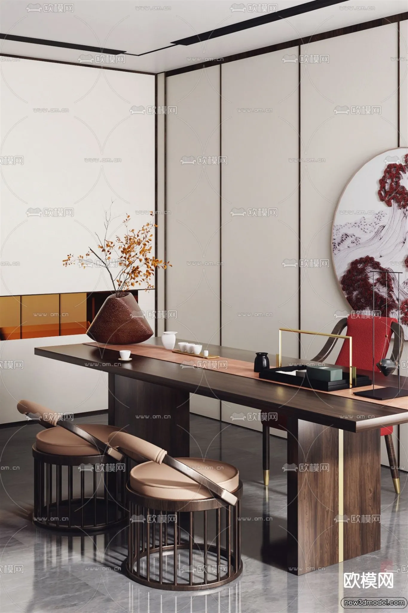 Tearoom - 3D Models - 3D Interior Scenes - 109