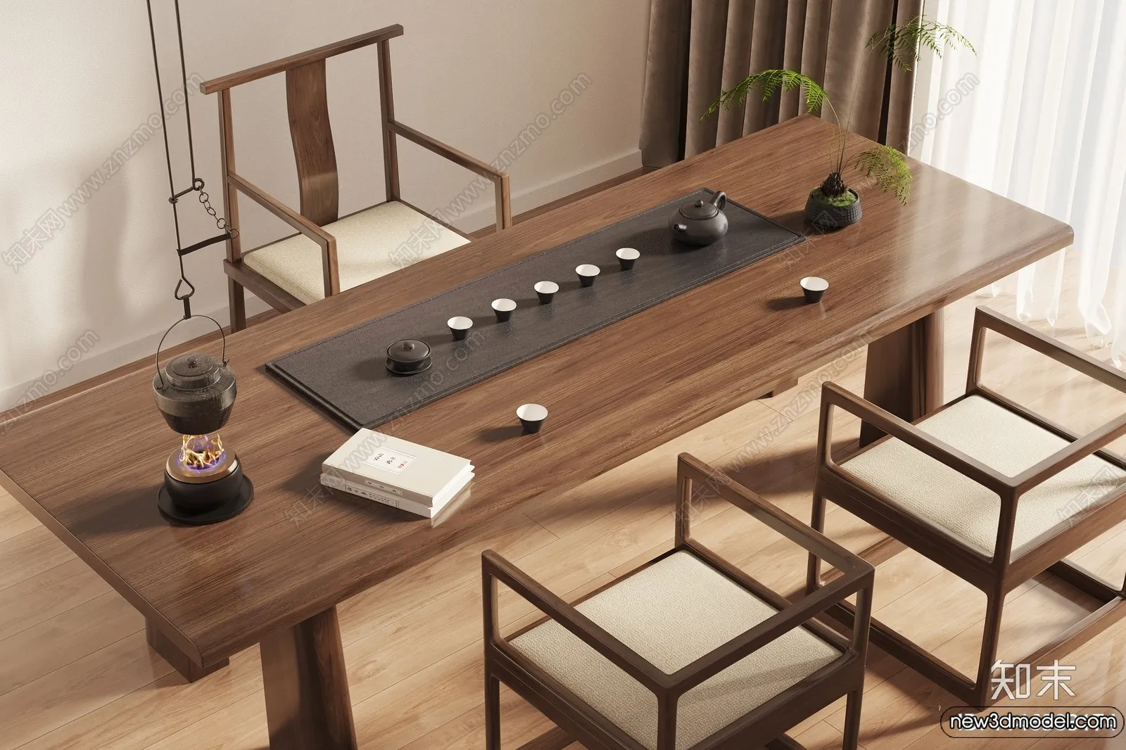 Tearoom - 3D Models - 3D Interior Scenes - 113