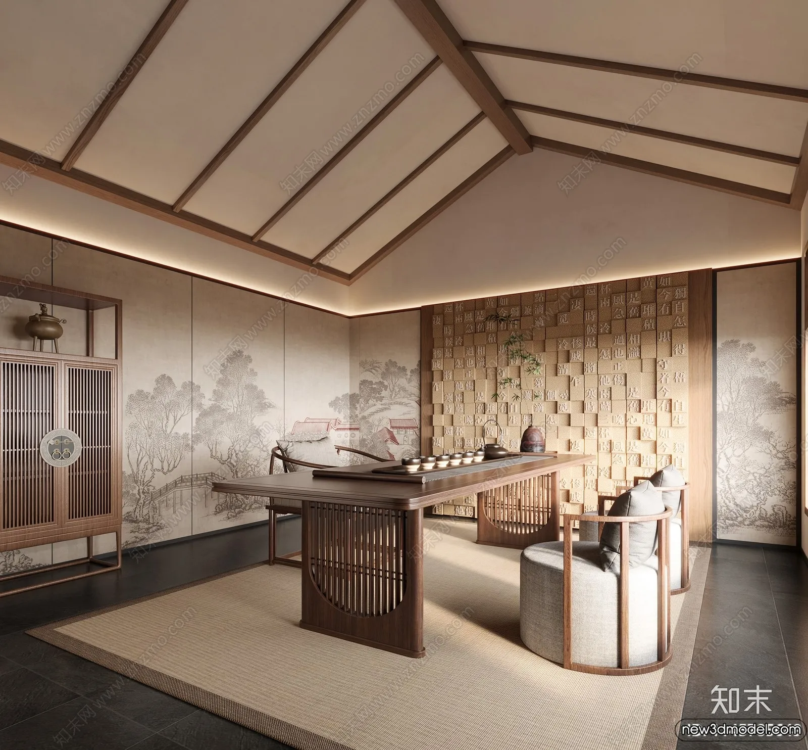 Tearoom - 3D Models - 3D Interior Scenes - 115