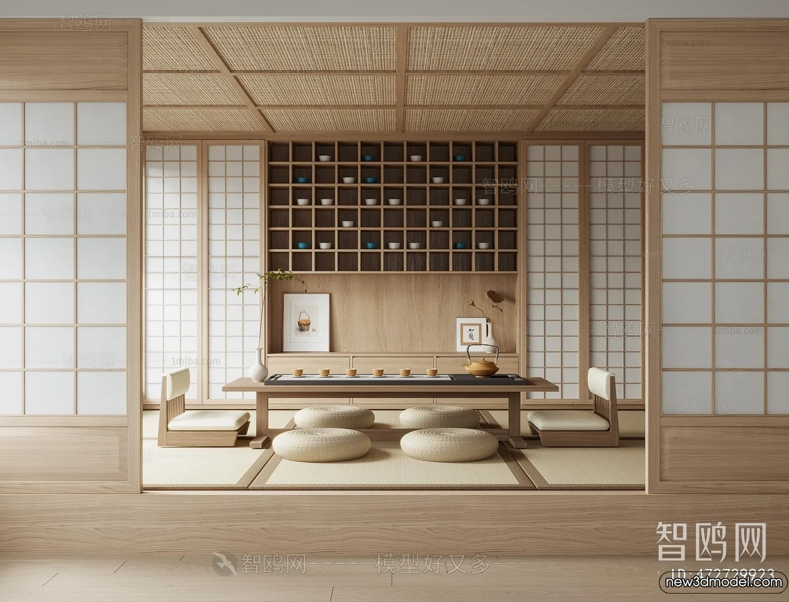 Tearoom - 3D Models - 3D Interior Scenes - 117