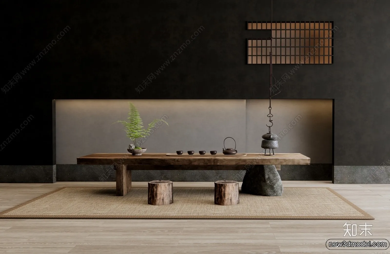 Tearoom - 3D Models - 3D Interior Scenes - 122