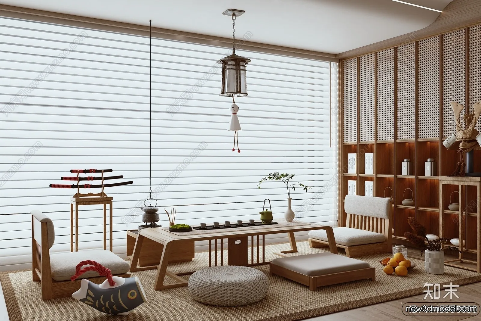 Tearoom - 3D Models - 3D Interior Scenes - 123