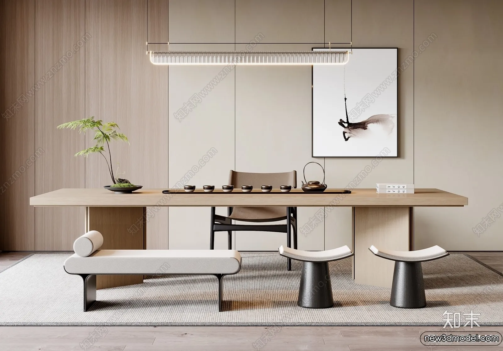 Tearoom - 3D Models - 3D Interior Scenes - 124