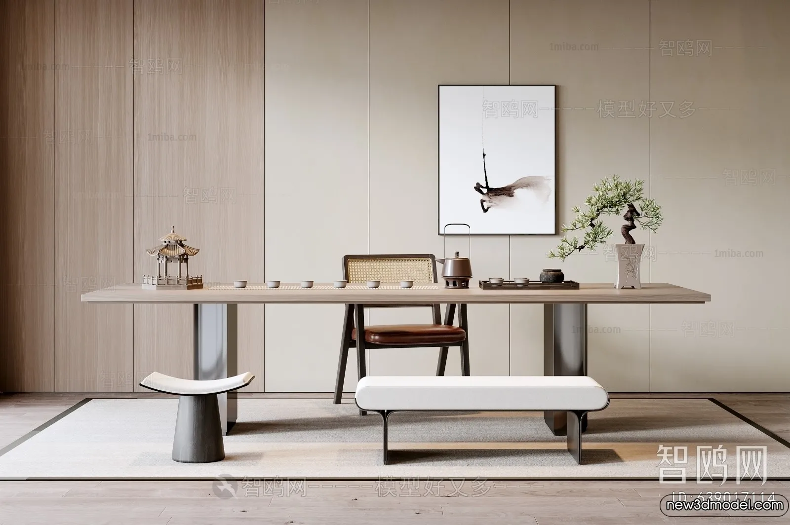 Tearoom - 3D Models - 3D Interior Scenes - 127