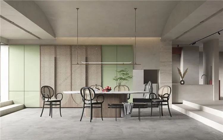 Tearoom and Study 3D Interior Scene Model - Wabi Sabi Style - 002