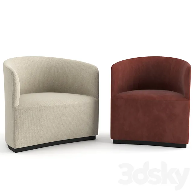 Tearoom Lounge Chair + Club Chair 3D Model