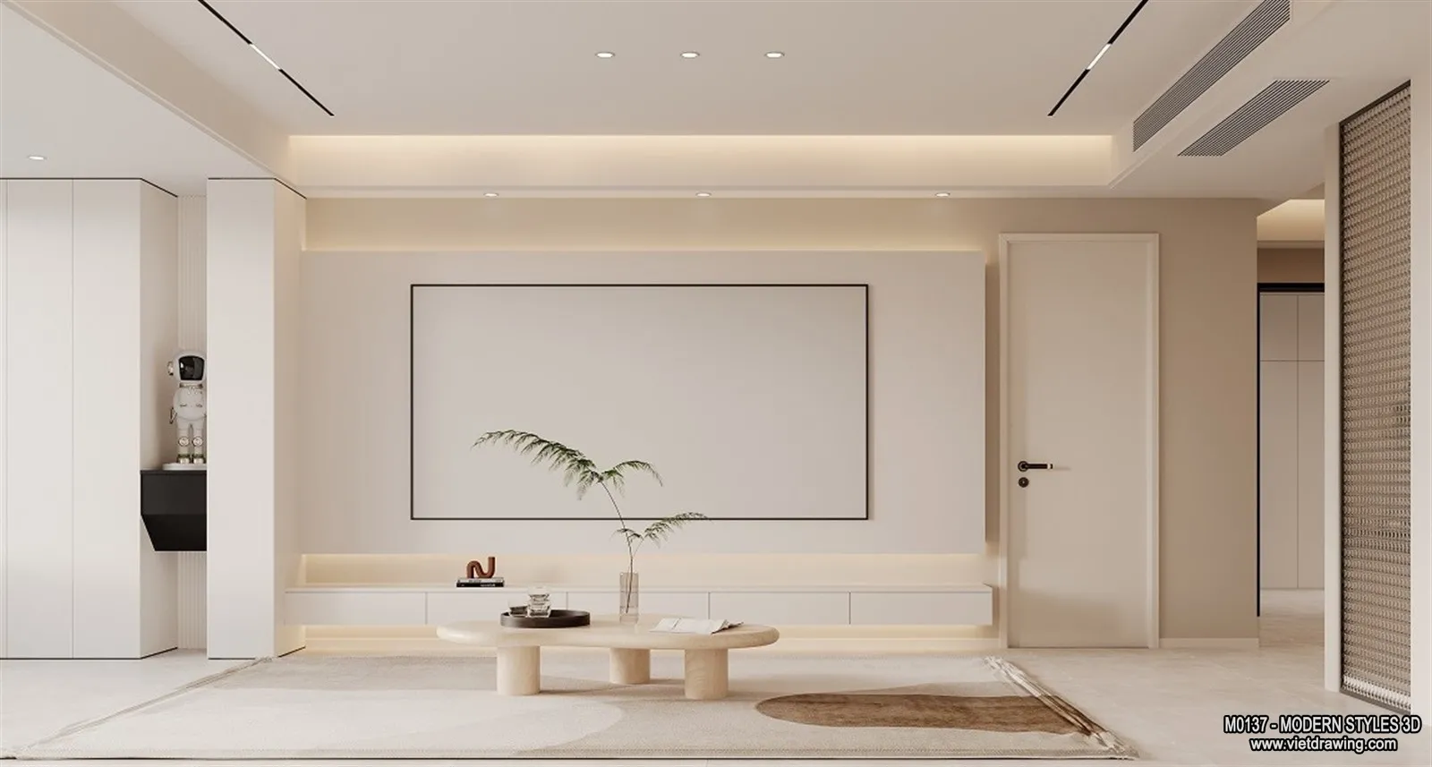 Tearoom - Modern Style Interior 3D Scenes - 3D Model - 010