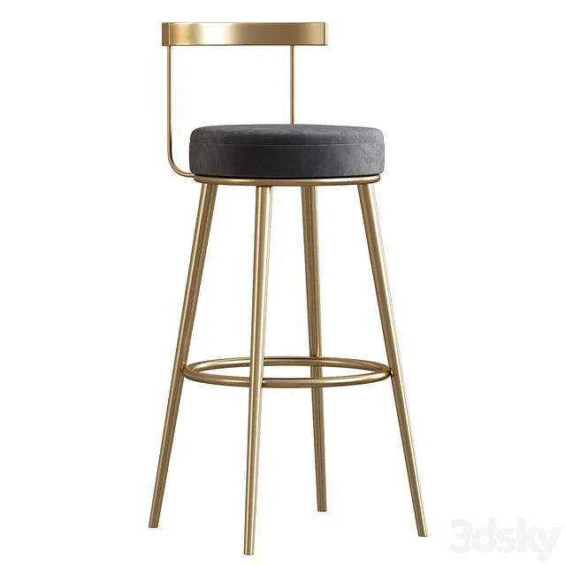 Teashop bar stool 3D Model