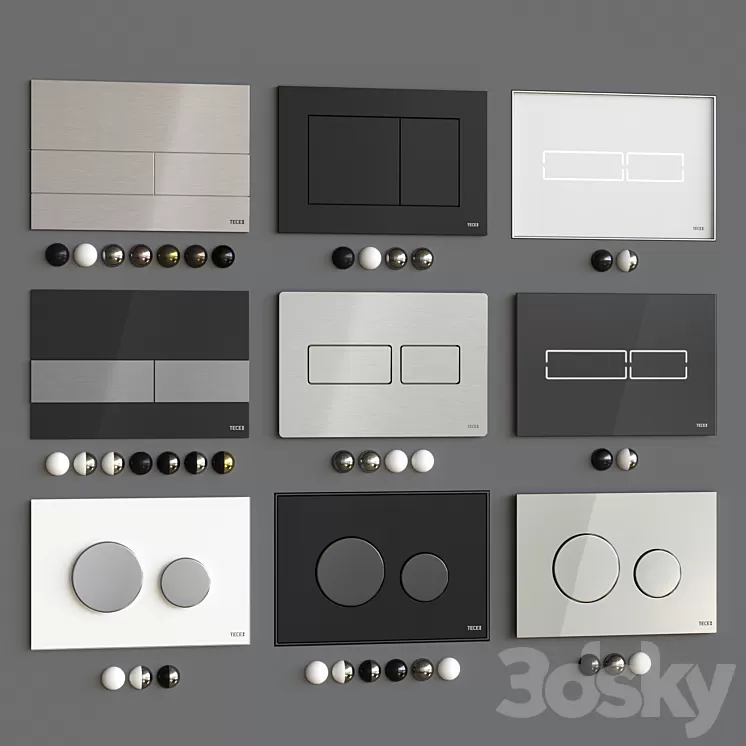 TECE flush plates 3D Model