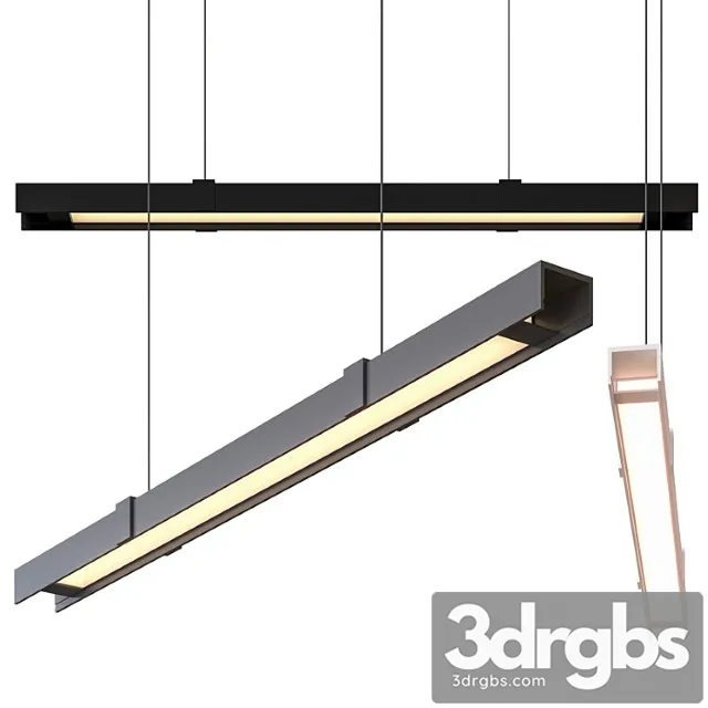 Technical lighting Alpha linear suspension light by kuzco lighting 3D Model Free