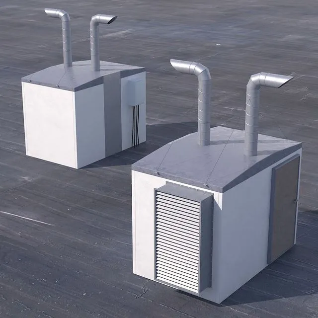 Technical room for roofing houses 04 3D Model