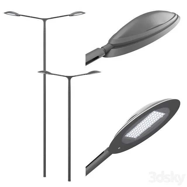 Technilum Semillon - Schreder Hestia - Double sided 3D Model