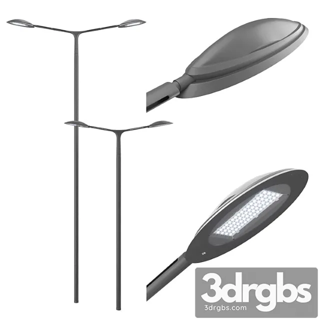 Technilum Semillon Schreder Hestia Double Sided 3D Model Free