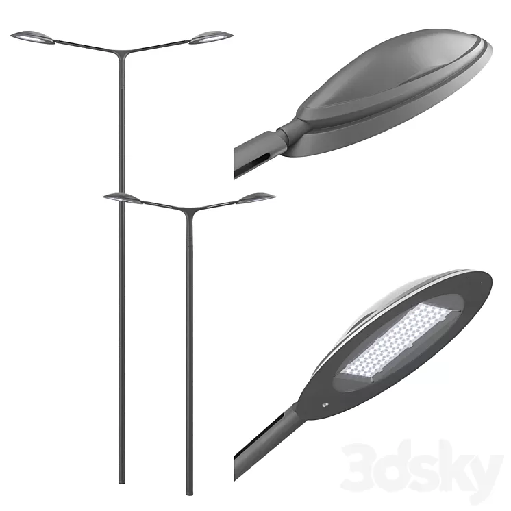 Technilum Semillon - Schreder Hestia - Double sided 3D Model