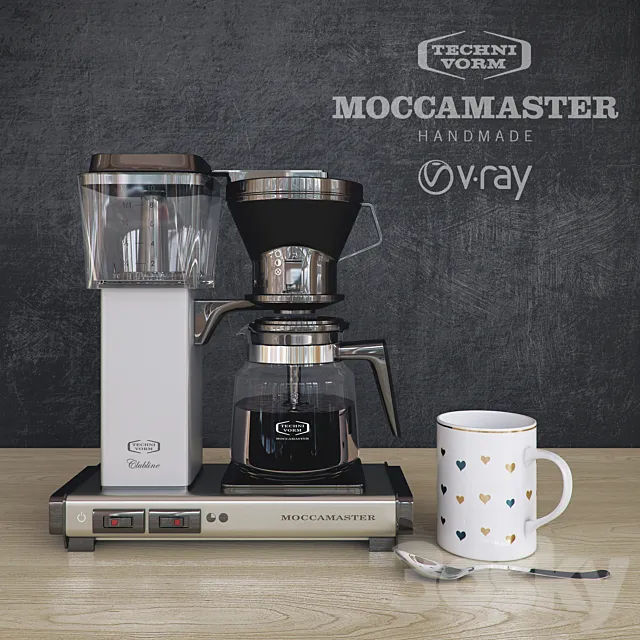 Technivorm Moccamaster KB 741 AO Silver Brushed 3DModel
