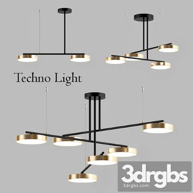 Techno light 3D Model Free